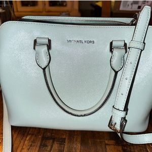 Michael Kors Benning Mint  Satchel /Crossbody